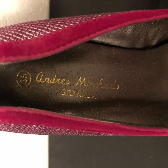 Fuchsia Andres Machado Sparkle Heels - Picture 5 of 7